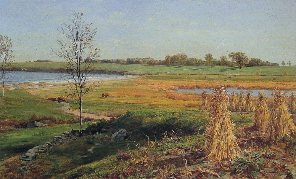 John Frederick Kensett Connecticut Shoreline in Autumn